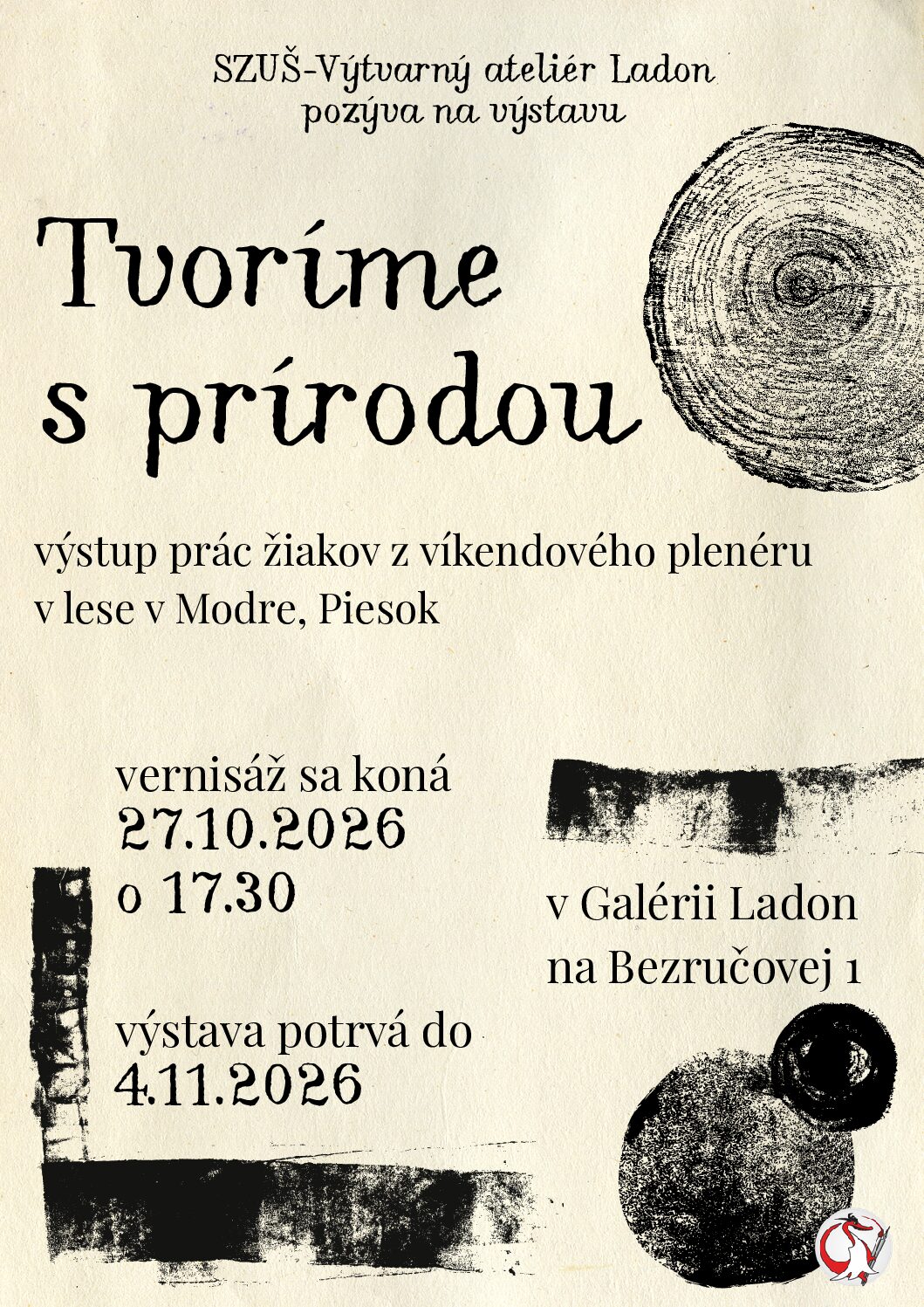 Pozvánka na vernisáž Tvoríme s prírodou